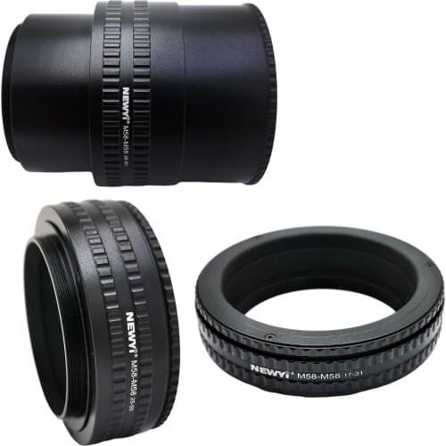M58 to M58 Focusing Helicoid Adapter Anodized Adjustable Micro Extension Tube for Camera Focusing Moulding