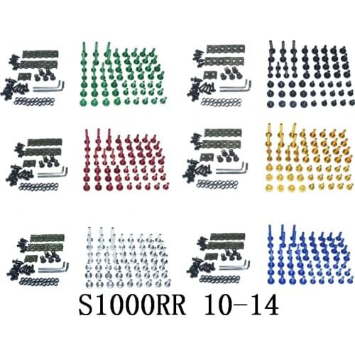 Motorcycle Complete Fairing Bolts Kit Bodywork Screws For Fit BMW S1000RR (NOT COMP VER) 2010 2011 2012-2014