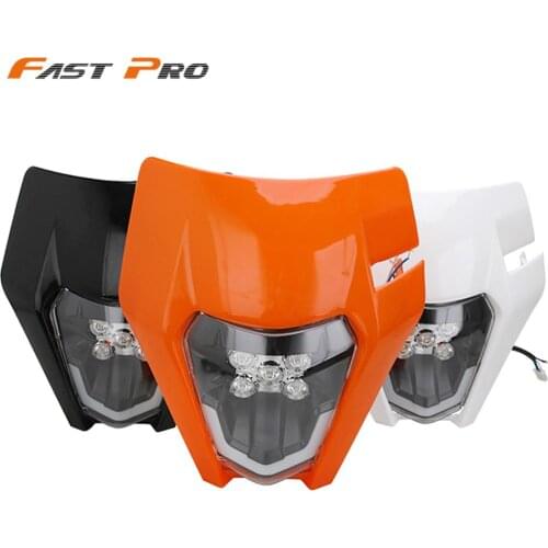 Motorcycle LED Headlight Front Lamp Mask Lighting Headlamp For Husqvarna FC FE FX TC TE TX 125 250 300 350 450 501 FE250 FC250