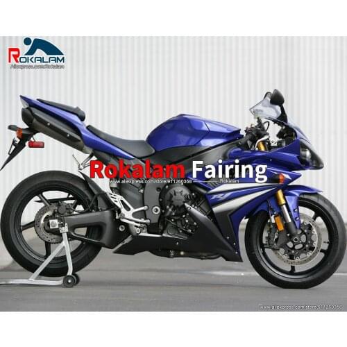 ABS Plastic Fairings For Yamaha YZF1000 2007 2008 R1 07 08 Blue White Black Motorbike Body Shells Kit (Injection Molding)