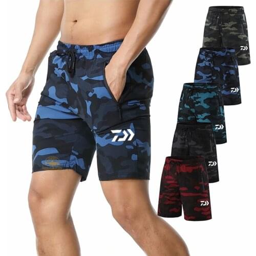 Fishing Shorts 2020 The New Daiwa Summer Outdoor Camouflage Shorts Mens Quick-drying Sports Beach Breathable Shorts