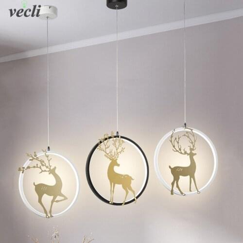 Nordic LED pendant light industrial Living Room Bedroom kitchen hanging pendant lights post-modern creative lighting