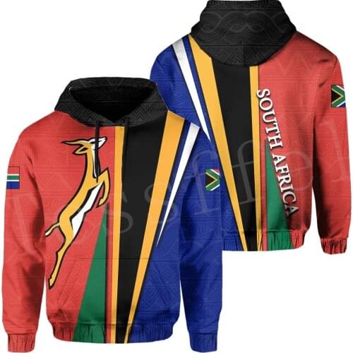 Tessffel NewFashion County Animal South Africa Flag Springbok Harajuku Tracksuit 3DPrint Men/Women Sweatshirts Casual Hoodies 11
