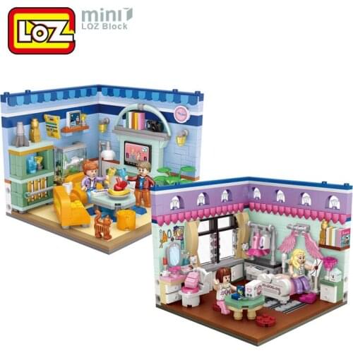 LOZ Building Blocks Toys Friends House Central Perk Coffee Action Figures Figurines Miniature Buildings Model Movie Toys Gift