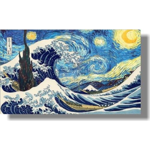 The Great Wave Off Kanagawa by Katsushika Hokusai Japanese Fine Art Wall Poster