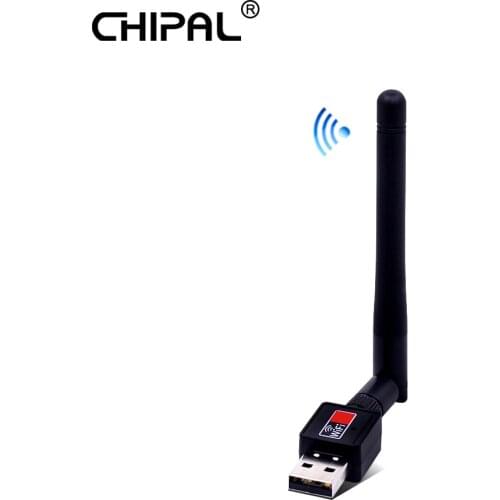 CHIPAL 150Mbps USB WiFi Adapter Receiver Mini Dongle External Wireless LAN Network Card 2.4GHz 802.11n/g/b for PC Computer