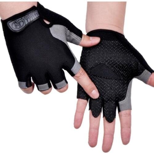 Cycling Gloves Anti-slip Half Finger Gloves Anti-sweat for Men Women Exercise Gloves Sports for Training Fitness Gym Wristband