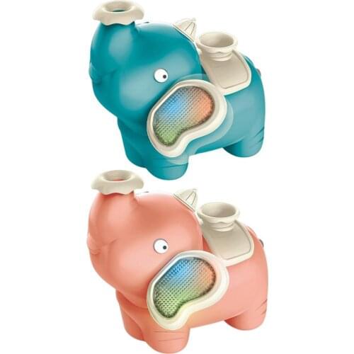 High Quality Baby Elephant Suspended Blowing Ball Cute Cartoon Electric Light Music Spray Smoke Toy Parent-child Interactive Toy