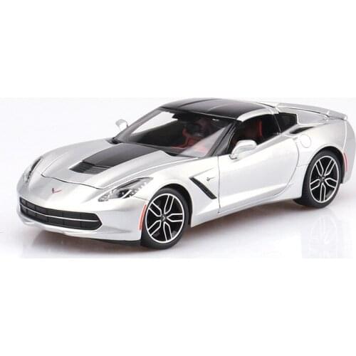 1:18 high simulation alloy car model 2014 Chevrolet Corvette hardcover car model for children gifts