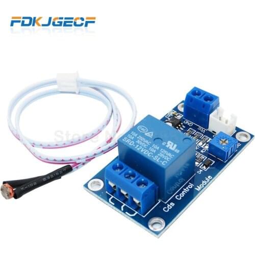 1PCS DC 12V Light Control Switch Photoresistor Relay Module Detection Sensor XH-M131 Smart Electronics