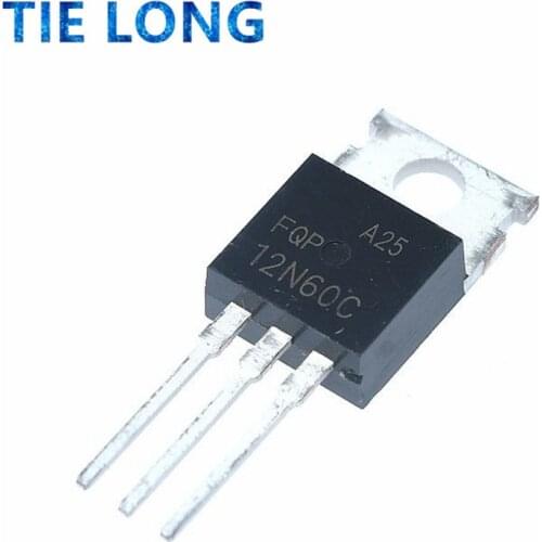 10PCS FQP12N60C 12N60 MOS field effect tube 12 a600v steel-toed the TO-220 in stock 100% new and original