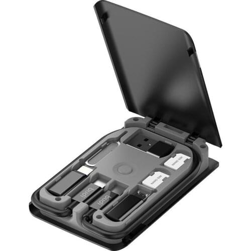 15W Multi-function Universal Adaptor Card Storage Wireless Function Gray Charging Box Adaptor C0D1 Univer Y2H8