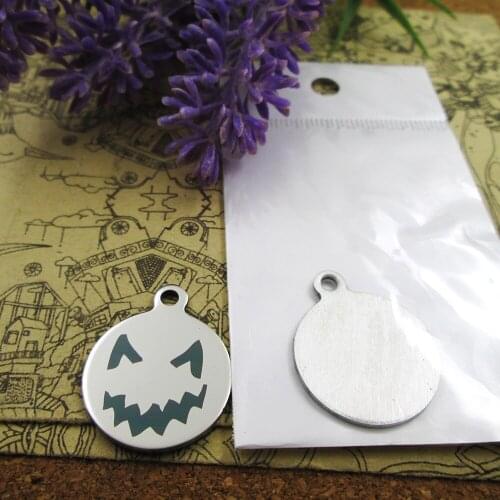 20pcs--"Jack Skellington faces 6 "stainless steel charms more style for choosing DIY Charms pendants for necklace