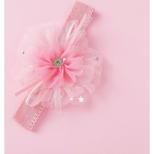 Baby Girls Hair Accessories Baby Headband Lace Nylon Baby Elastic Lace Hair Band Newborn Infant Headbands for Girls Headwear