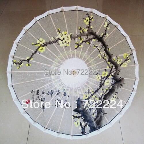 Free shipping dia 84cm high manufacturing process plum blossom rain dance decorative cosplay oiled paper women umbrella