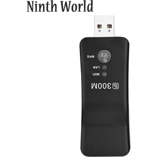 300Mbps Wireless Network to LAN Adapter WiFi Bridge USB Dongle for Sony Smart TV, Blu-Ray Player Network Adapter