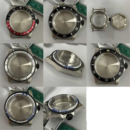 316L Stainless Steel Watch Case Retro 39.5mm Watch Cover for Japanese NH35 NH36 Movements