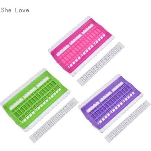 Chzimade Colorful Plastic DIY Cross Stitch Accessory 30 Position Row Line Tool Arrange Needle Thread Tool