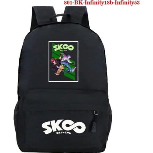 Men Travel Rucksack Laptop Bag SK8 The Infinity Print Backpack Schoolbag Men/Women Shoulder Travel Bag Hip Hop Teenage Girls Bag