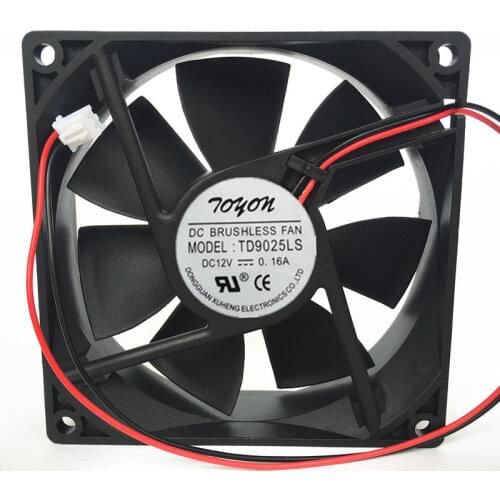 1pc TONON TD9025LS DC 12V 0.16A hydraulic mute cooling fan 90*90*25MM 2pin