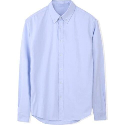 Homme Small Horse High Quality 100% Cotton Thick Shirt Male Long Sleeve Shirts Dress Fashion Hombre Chemises Homme Small Horse