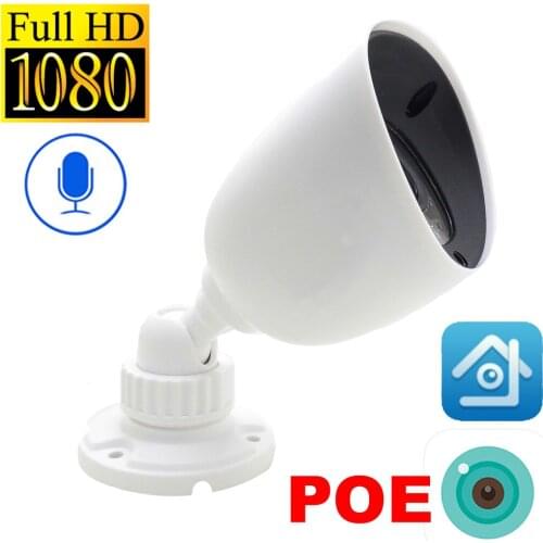POE Ip Camera 1080p HD Audio Cctv Security Video SurveillanceInfrared Home Bullet IPCam Outdoor Waterproof Onvif IPC Home Camera