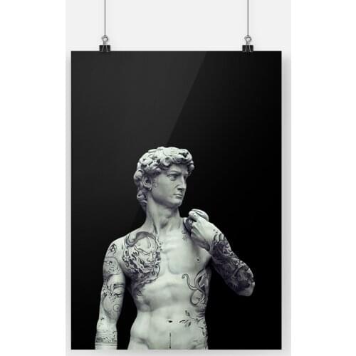 The David of Michelangelo art canvas painting decor wall art pictures bedroom study home living room decoration prints poster