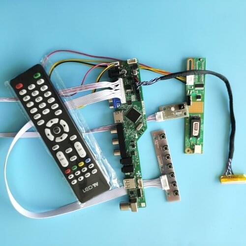 Kit For LTN141AT13-H01 HDMI LVDS VGA AV TV Panel Controller Board Screen 1280x800 Display USB Remote Audio Monitor 14.1"