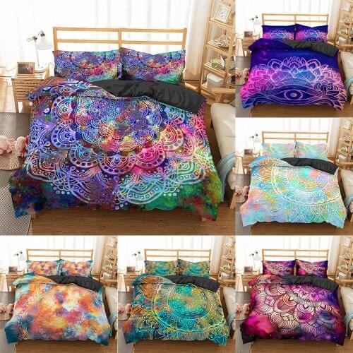 2021 Luxury Mandala Bedding Sets Paisley Pattern India Duvet Cover Twin Full Queen King Quilt Cover pillowcase Bed Linen