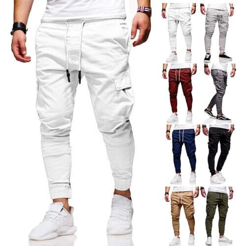 Hot Fashion Casual Training Joggers Men Sport Jogging Pants Hip Hop Trousers Streetwear Running Leggings Trackpants Gym Outfit