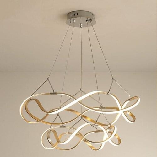 Lustres LED Ceiling Chandelier light lamp For Living Room Bedroom modern LED Large Chandelier Lighting Fixtures AC85-260V Gold