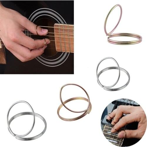 Metal Anti-pain Butterfly Shape Fingertip Cap Guitar Stringed Finger Picks Protectors for Bass Guitar Instruments
