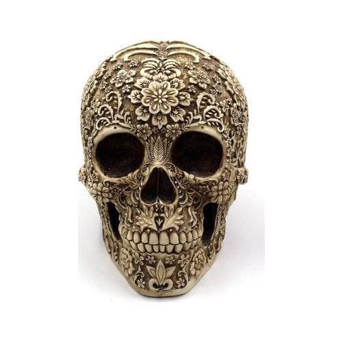 Simulation Halloween skull model Retro Decorative pattern Resin Creative decoration 205*155*145mm free shipping