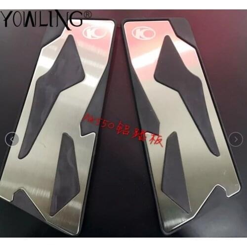 Motorbikes pedal Front and Rear Footrest Footboard Step Motorcycle Floorboards Foot Pegs For KYMCO AK550 KYMCO AK 550 2017 2018