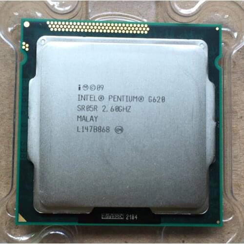 Intel CPU Pentium G620 3M/2.6G 65W LGA 1155 TDP desktop scattered piece processor (working 100% Free Shipping)