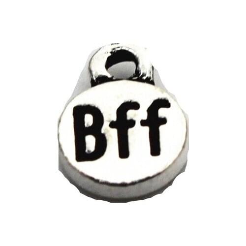 New Arrive 10pcs Silver Bff Charms Lobster Clasp Charms Diy Jewelry Accessory For Bracelets Floating Hanging Charms