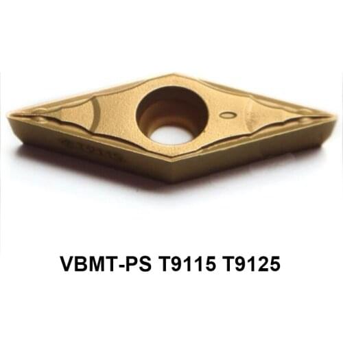 Original VBMT110304-PS VBMT160404-PS VBMT160404-PS VBMT160408-PS T9115 T9125 Carbide Inserts Lathe Tools Cutter CNC