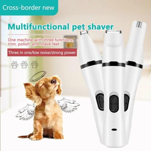 Rechargeable Pet Nail Clippers Nail Grinder Dog Painless USB Electric Cat Paws Nail Cutter Grooming Trimmer US Dropshipping