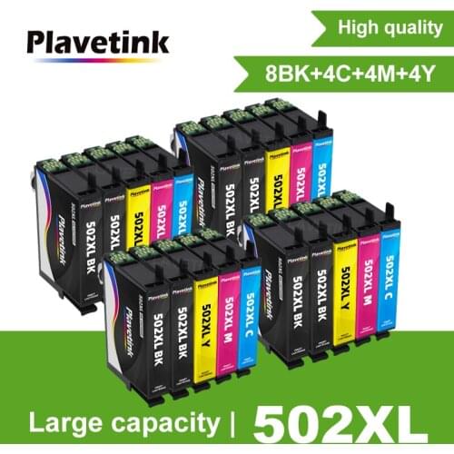 Plavetink Ink cartridge for EPSON 502 T502 XL for Expression Premium XP5100 XP5105 Wrokforce wf-2865 wf-2860 Printer cartridge