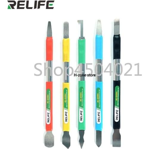 RELIE RL-049A Double-headed multi-function prying knife tool for iphone Android Remove the glass back cover Tin scraping knife