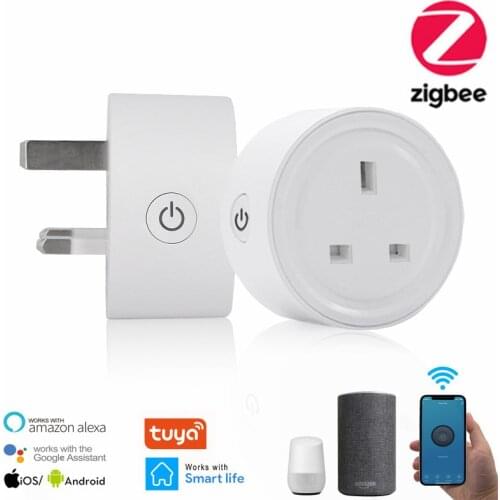EWelink ZigBee Smart Plug UK/US Socket Mini Switch For Alexa Samsung SmartThings Support For Echo Device Voice Control Plug