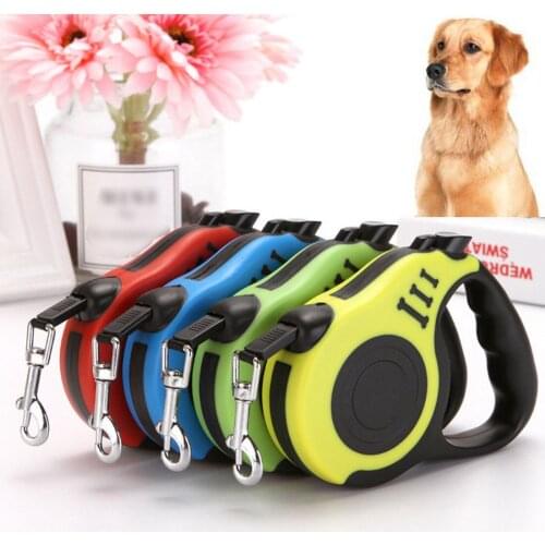 New Retractable Pet Dog Leash Basic Cord All Belt Ergonomic Automatic Flexible Dog Puppy Cat Leader Leash Rope 3M 5M