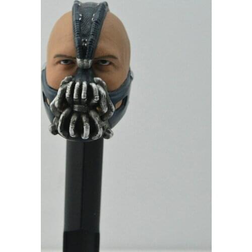 1/6 Male Bane head sculpture model for PH M34 12 inch Muscle body figure