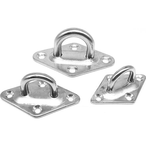 1Pcs Diamond shape 304 Stainless Steel Hook U-shaped Hook Base Chandelier/Sandbags/Ceiling Fan/ Wall/Horizontal Bar Fixed Hook