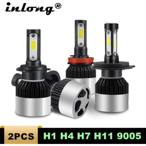 2Pcs Mini H1 LED Bulbs H7 Led 12000LM 72W Super Bright H4 H9 H11 9005 HB3 9006 HB4 H8 Car Headlight Lamps 6500K Fog Lights 12V