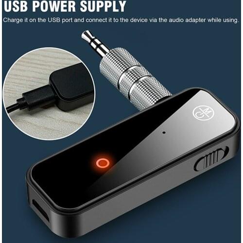 2-in-1 3.5mm Car bluetooth Audio Receiver Car USB Wireless Audio Transmitter 5.0 Music Adapter Aux For Mobile Phone Accessories