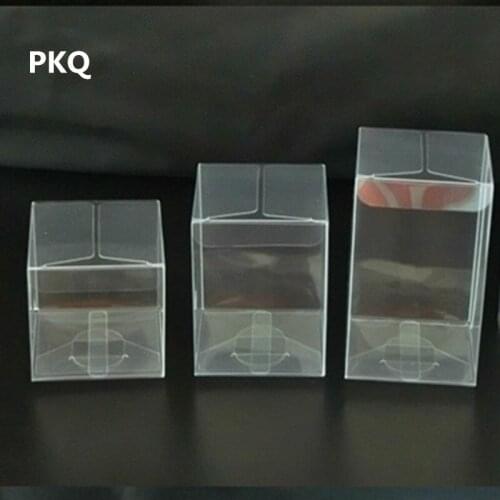 20Pcs PVC Birthday Gift Box Transparent Wedding Favor Box Chocolate Candy Packing Boxes Event Party Present/Toys Box 20pcs