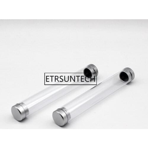 200pcs Transparent Circular Tube Pen Box Ballpoint Pen Display Packaging Case Box Plastic Gift Box