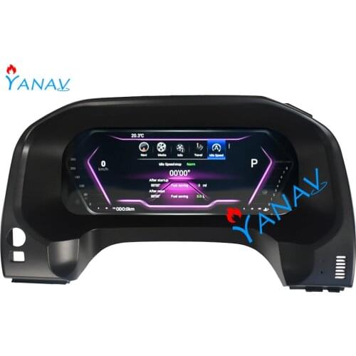 Car LHD dashboard GPS Navigation For-Toyota Land Cruiser Prado 2010-2020 Android instrument screen Car Multimedia system player