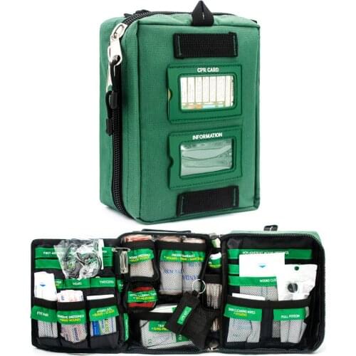BearHoHo Handy First Aid Kit 165-Piece Premium Compact 3 Layers Medical Survival Bag Emergency Tools for Camping Hiking Home Car